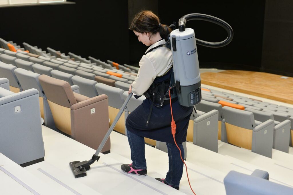 Aspirateur en lieu d'accueil